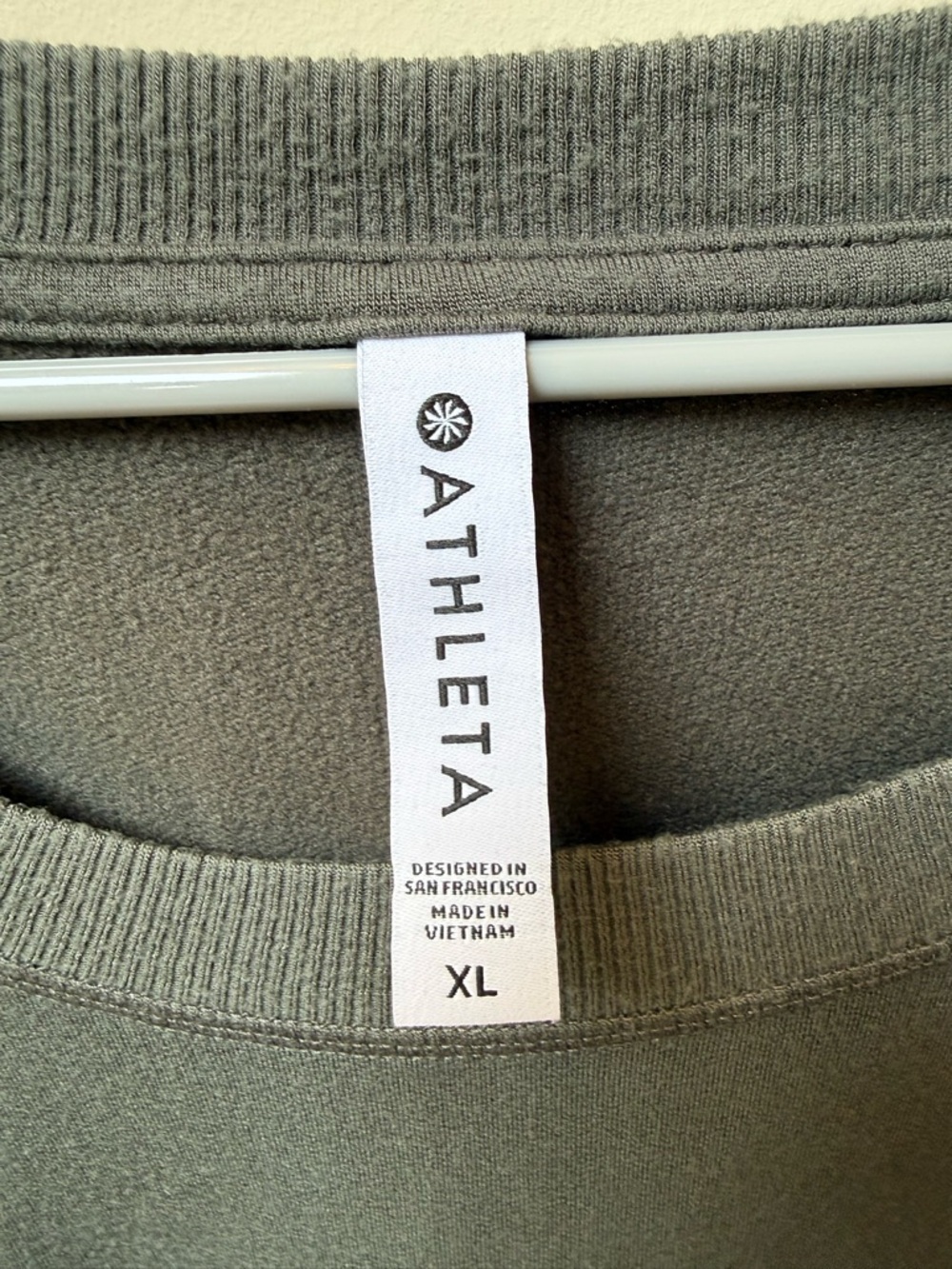 Athleta Olive Relaxed Crewneck Sweatshirt - Picture 3 of 3